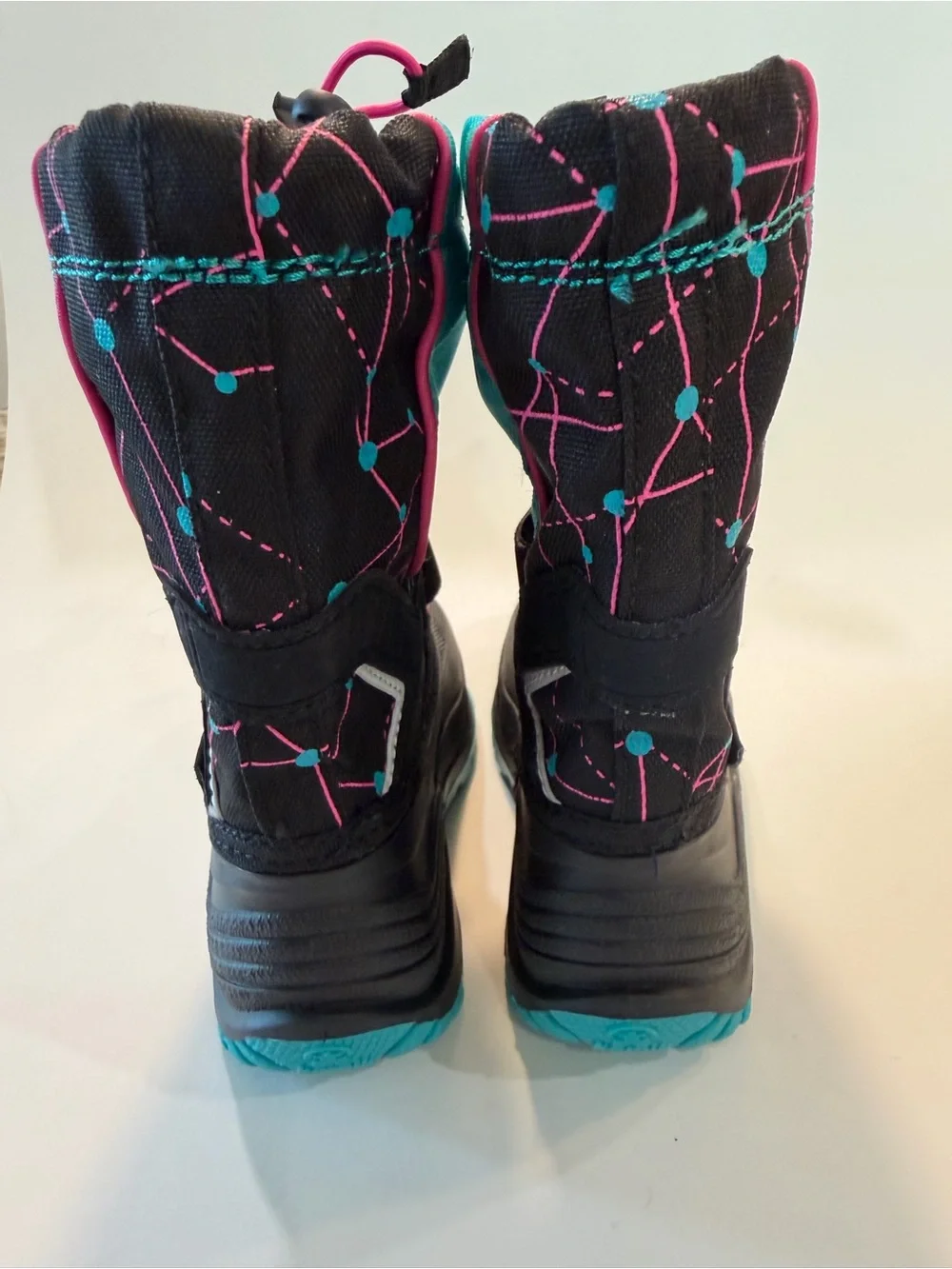 Kamik Toddler Girls Sz 9 Teal & Pink Waterproof Snow Boots New!